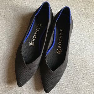 Rothys The Point - 6.5 Black Almost New